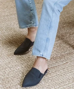 Jenni Kayne Oiled Leather Mule Navy Discount