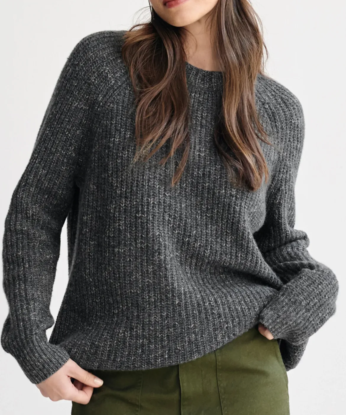 Jenni Kayne Oversized Cashmere Fisherman Charcoal Online