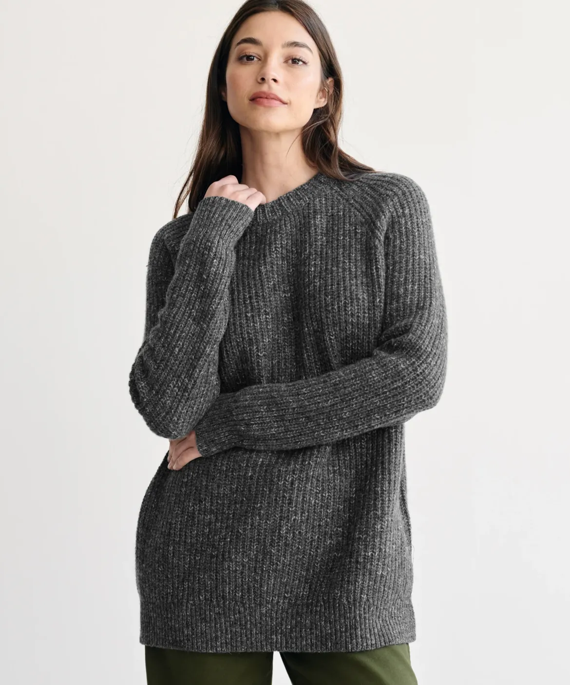 Jenni Kayne Oversized Cashmere Fisherman Charcoal Online