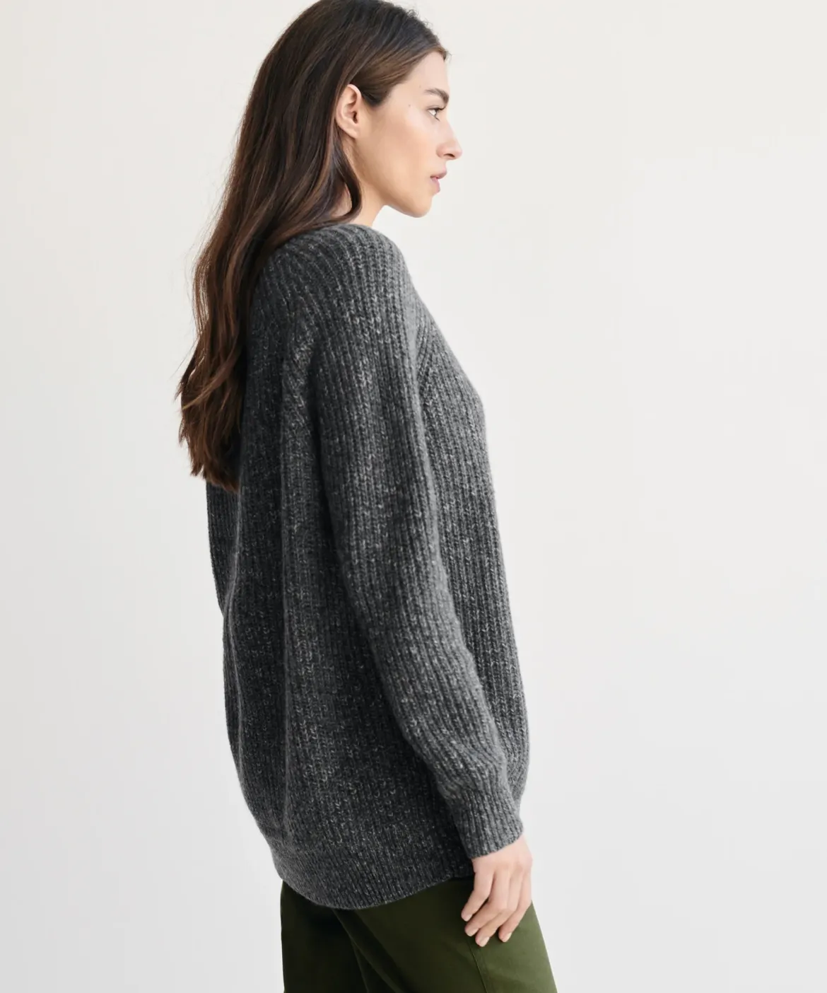 Jenni Kayne Oversized Cashmere Fisherman Charcoal Online
