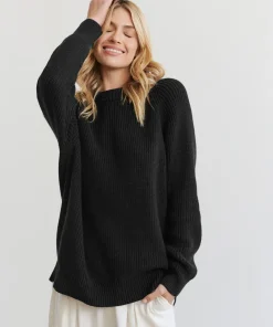 Jenni Kayne Oversized Cotton Fisherman Black Discount