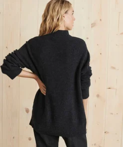 Jenni Kayne Oversized Cotton Pullover Charcoal Clearance
