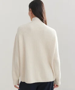 Jenni Kayne Oversized Half Zip Ivory Discount