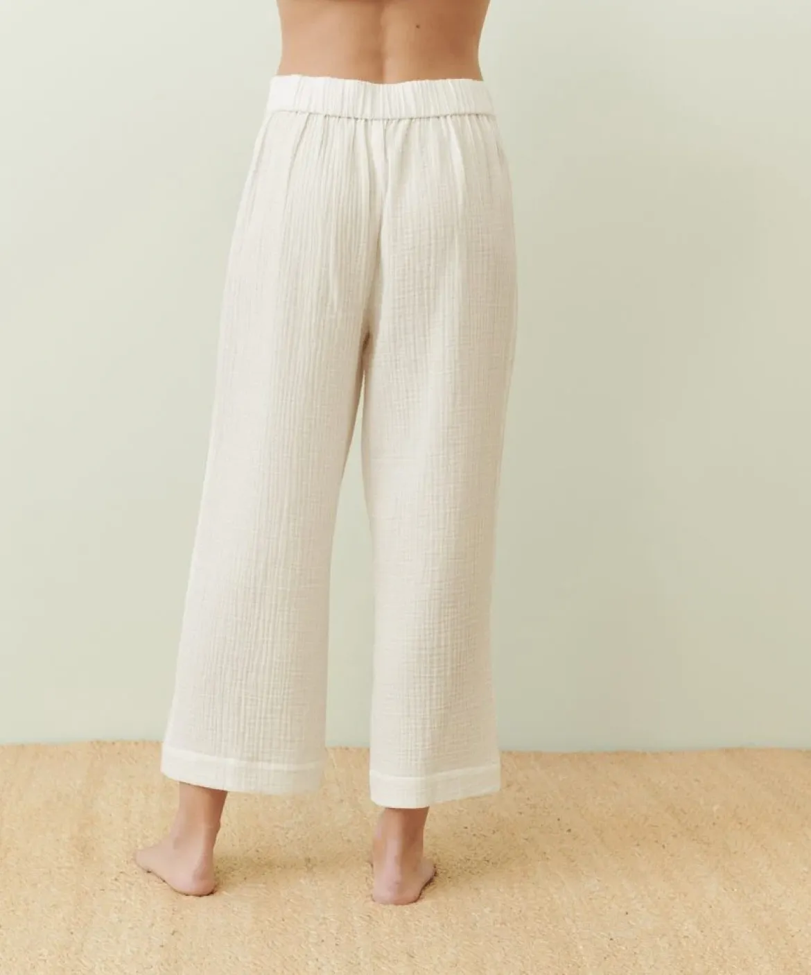 Jenni Kayne Playa Pajama Bottom Ivory Online