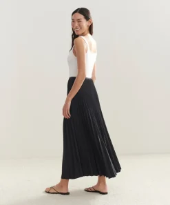 Jenni Kayne Pleated Skirt Black Hot