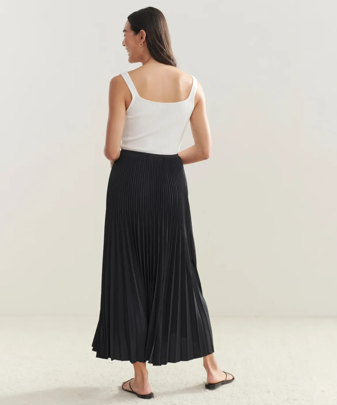 Jenni Kayne Pleated Skirt Black Hot