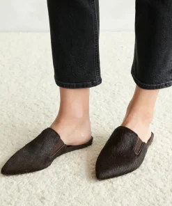 Jenni Kayne Pony Hair Mule Chocolate Discount