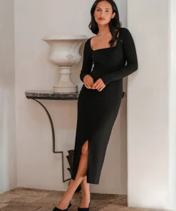 Jenni Kayne Ribbed Skirt Black Outlet