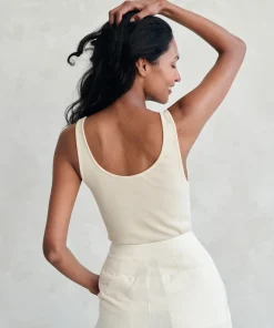 Jenni Kayne Rib Tank Cream Best