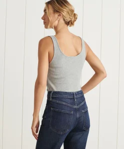 Jenni Kayne Rib Tank Heather Grey Discount