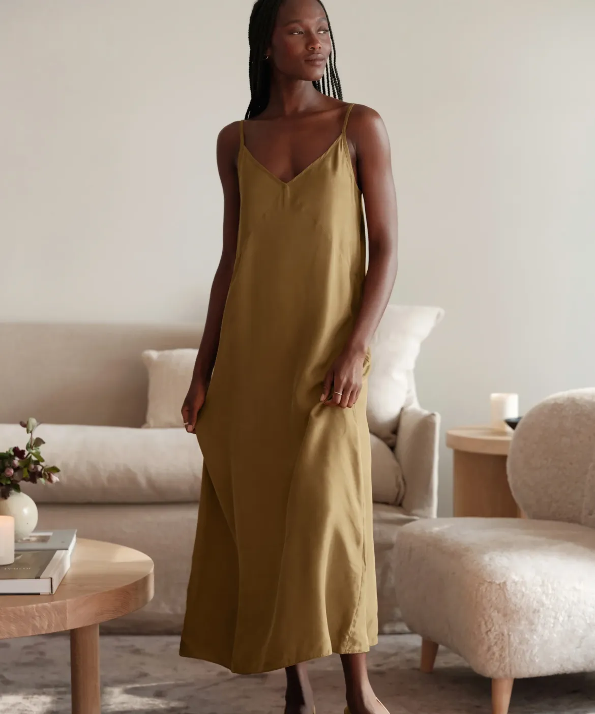 Jenni Kayne Rio Slip Dress Bronze Best