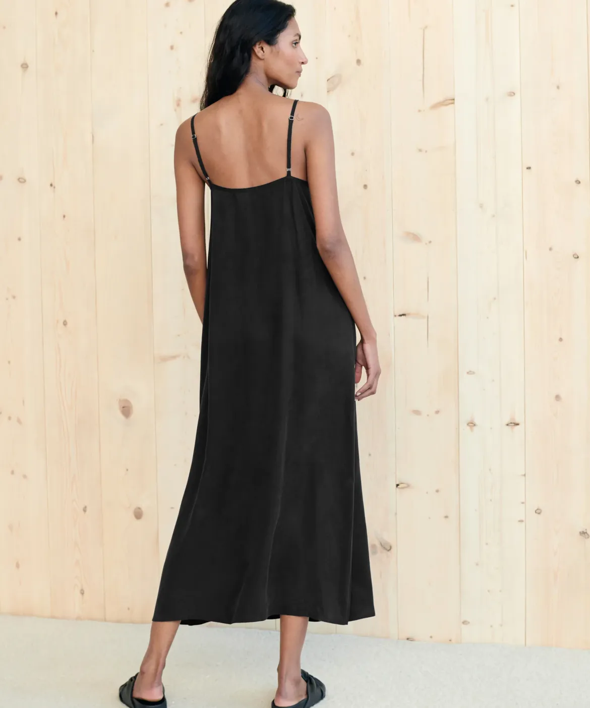 Jenni Kayne Rio Slip Dress Black Hot