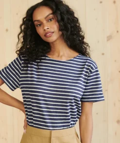 Jenni Kayne Rue Striped Tee White Stripe Fashion