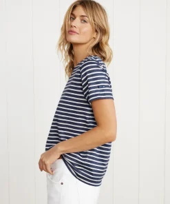 Jenni Kayne Rue Striped Tee White Stripe Fashion