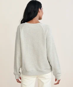 Jenni Kayne Saturday Sweatshirt Light Grey Outlet