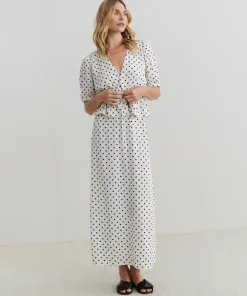 Jenni Kayne Sawyer Blouse Ivory Dot Best