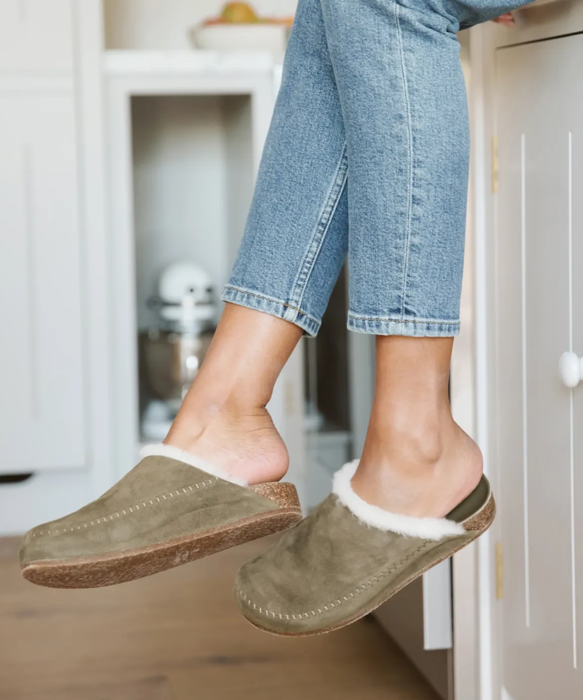 Jenni Kayne Shearling-Lined Moc Clog Laurel Hot
