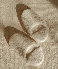 Jenni Kayne Shearling Moroccan Slipper Ivory Fashion