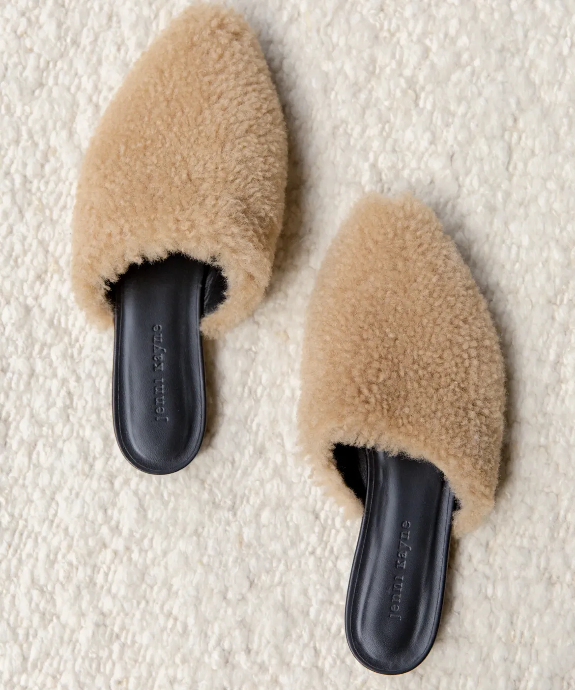 Jenni Kayne Shearling Mule Natural Hot