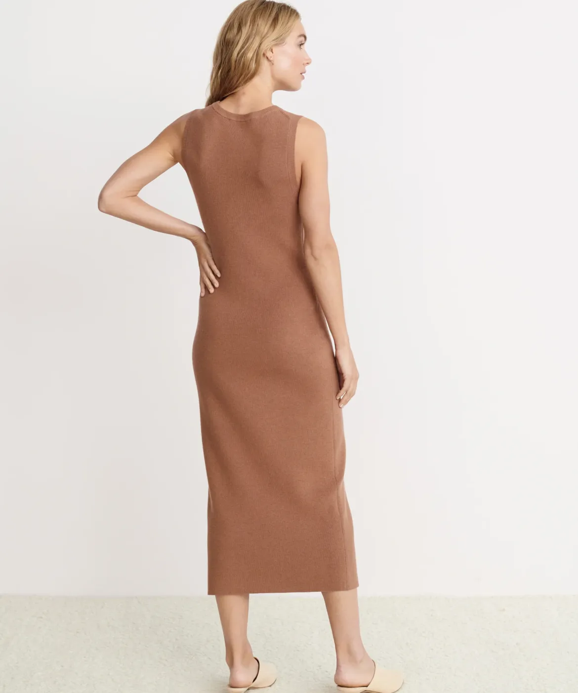 Jenni Kayne Sleeveless Sweater Dress Clay Online