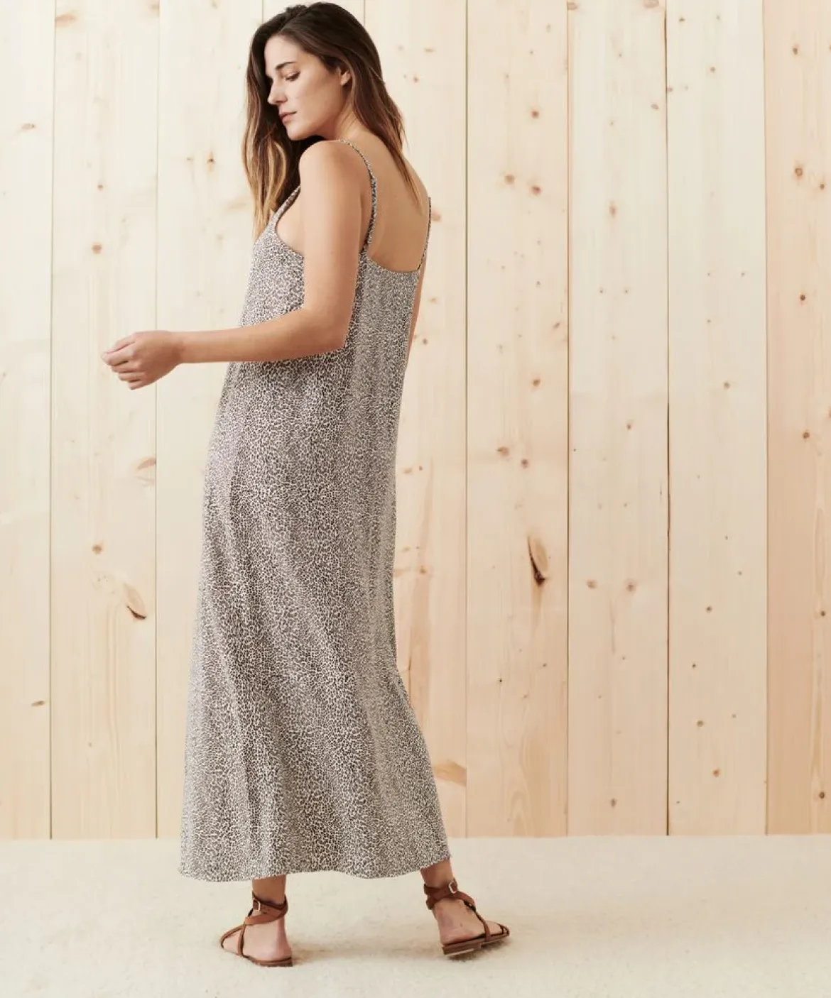 Jenni Kayne Slip Dress Leopard Clearance