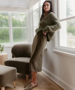 Jenni Kayne Slip Skirt Olive New