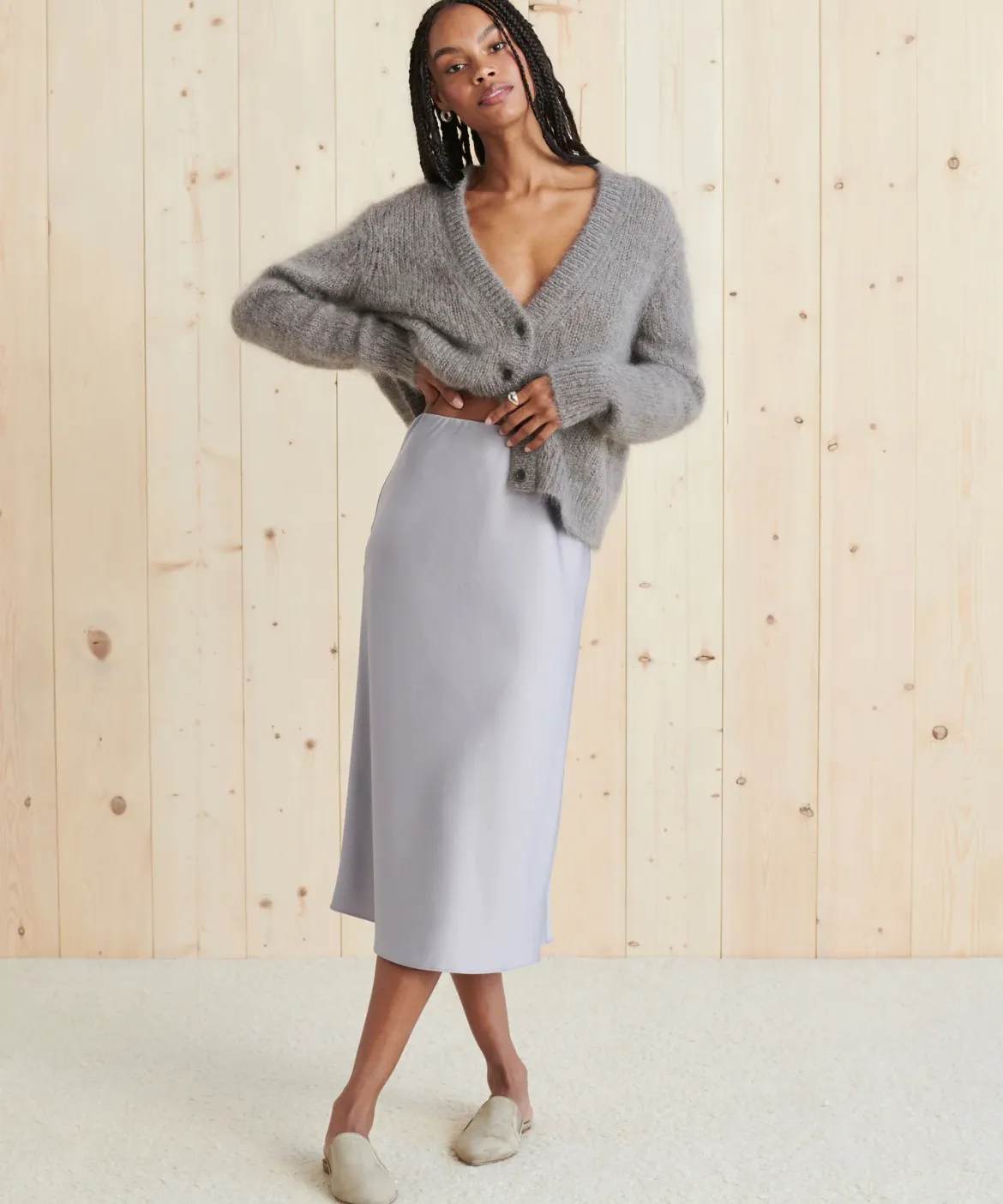 Jenni Kayne Slip Skirt Frost Sale