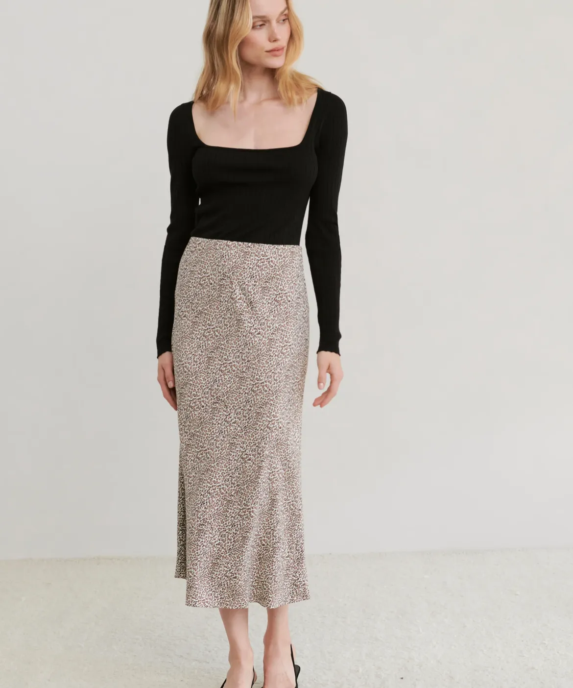 Jenni Kayne Slip Skirt Leopard New
