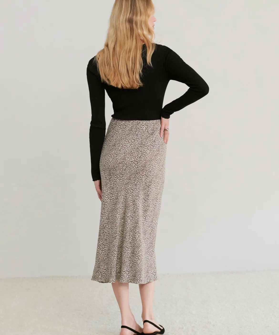 Jenni Kayne Slip Skirt Leopard New