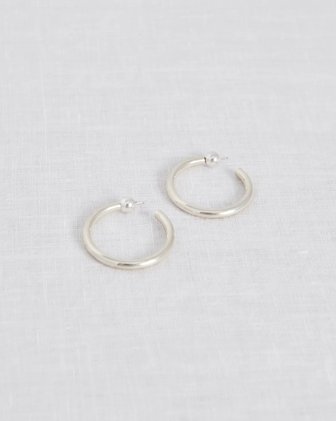 Jenni Kayne Small Clara Hoops Silver Clearance