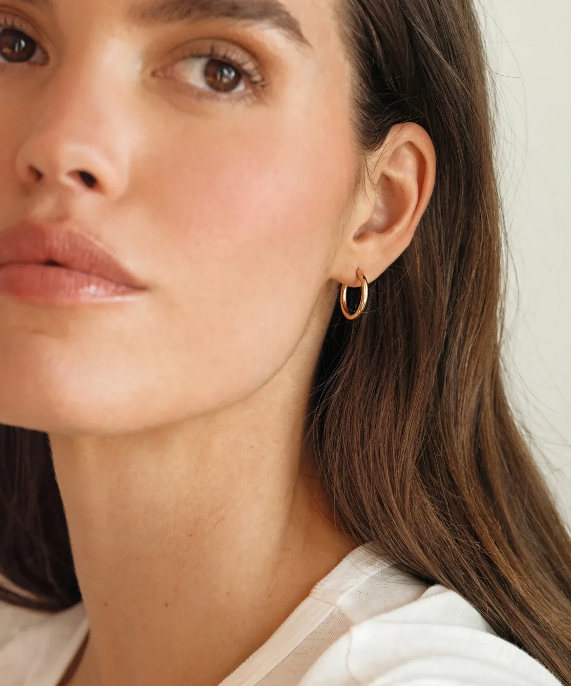 Jenni Kayne Small Eloise Hoops Gold Hot