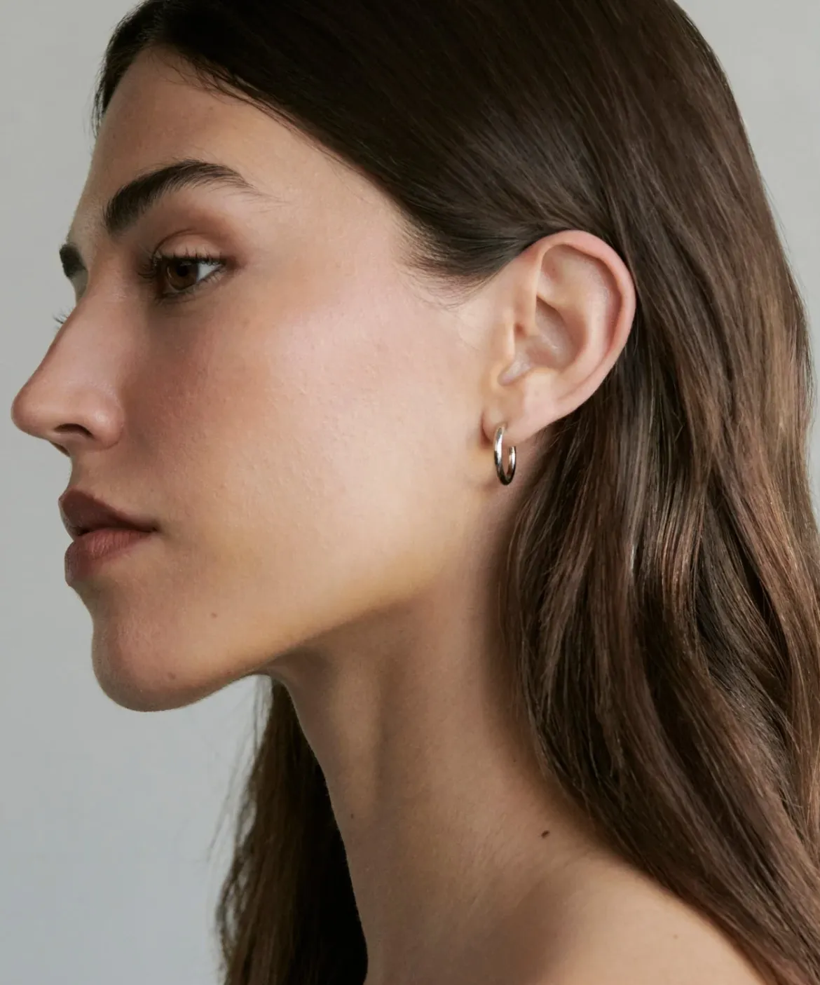 Jenni Kayne Small Eloise Hoops White Gold Clearance