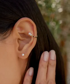 Jenni Kayne Small Loren Pearl Studs Gold Discount