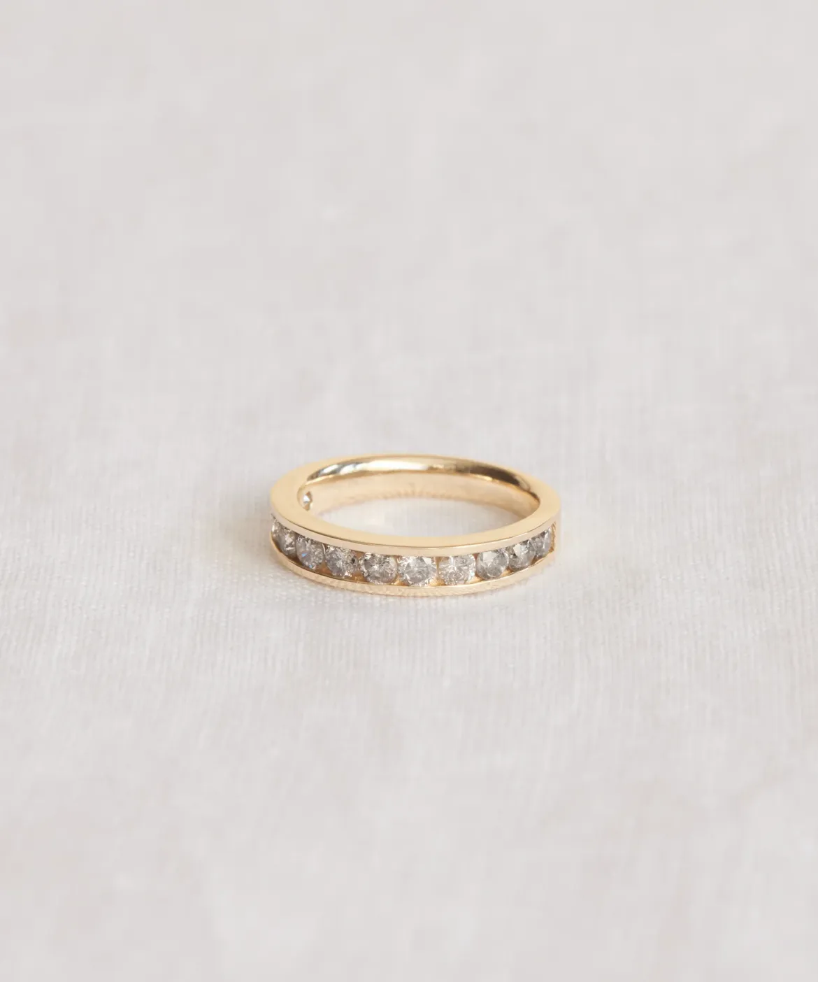 Jenni Kayne Stevie Grey Diamond Band Gold Best