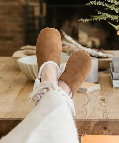 Jenni Kayne Suede Moroccan Slipper Saddle Discount