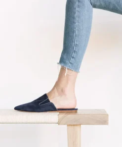 Jenni Kayne Suede Mule Navy Best