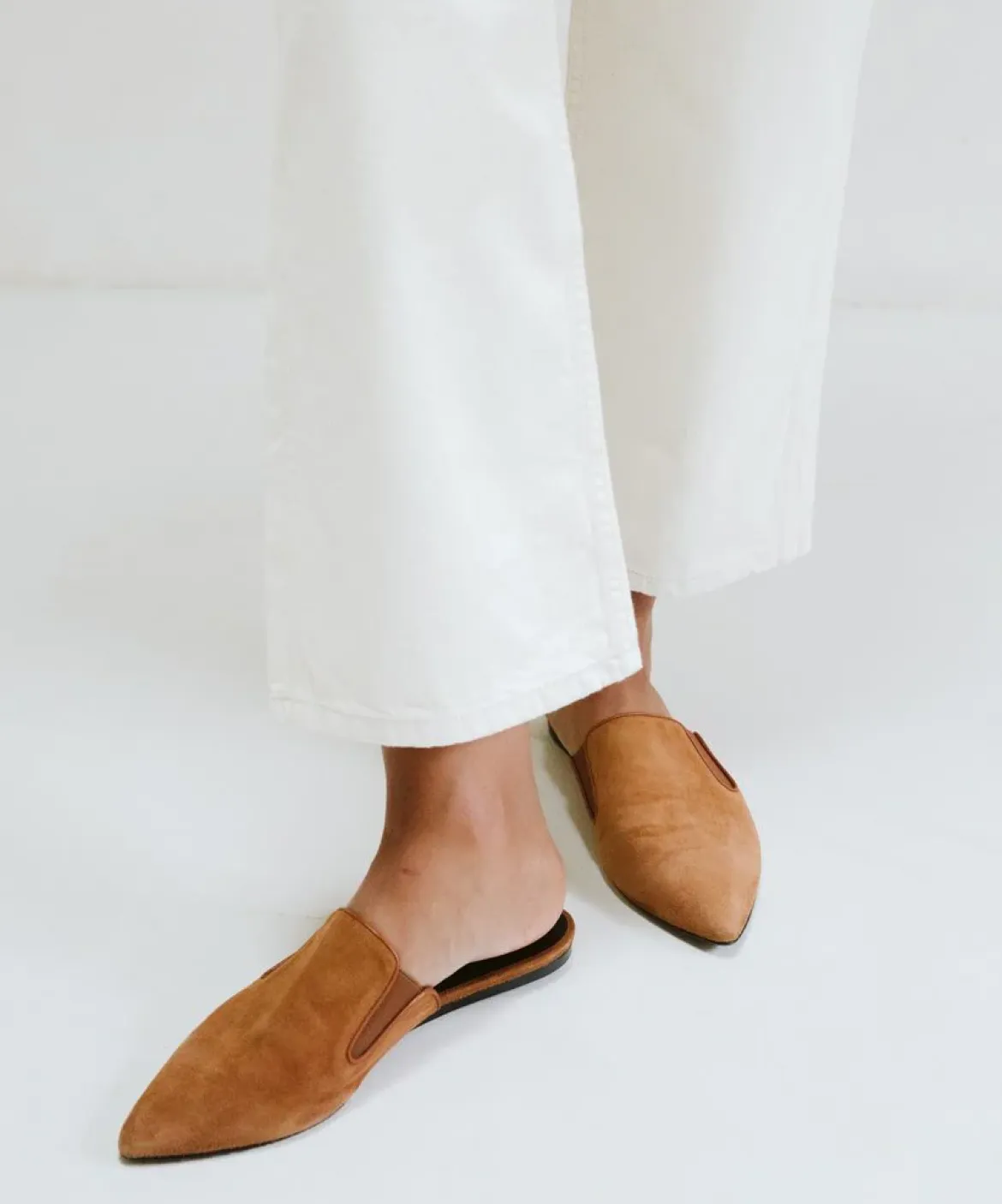 Jenni Kayne Suede Mule Saddle Best