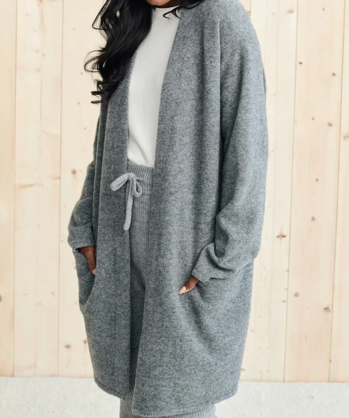 Jenni Kayne Sweater Coat Grey Clearance