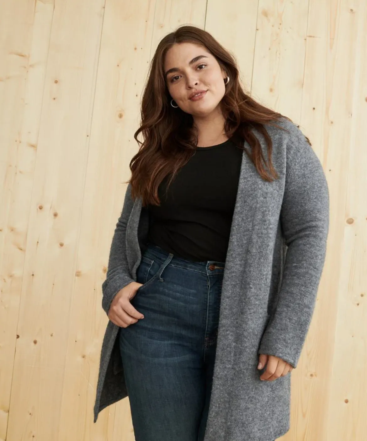 Jenni Kayne Sweater Coat Grey Clearance