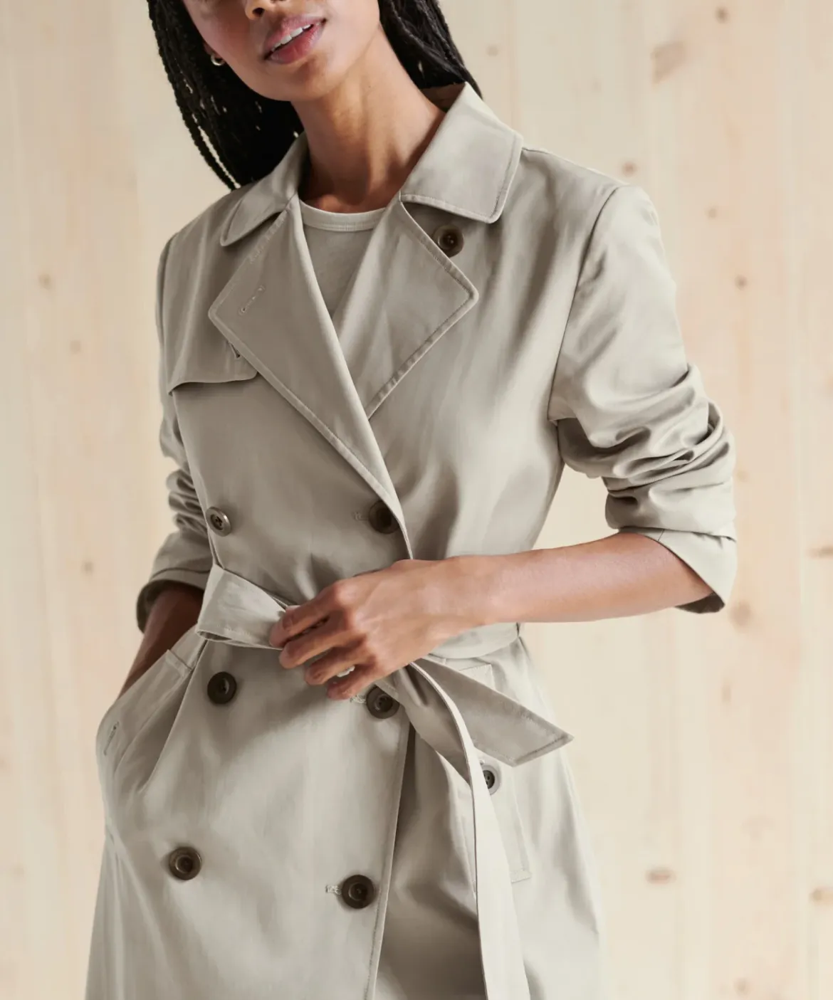 Jenni Kayne Trench Coat Light Tan Outlet