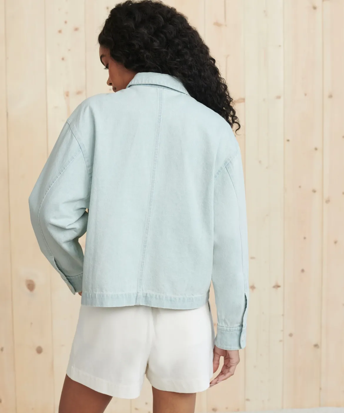 Jenni Kayne Vintage Denim Jacket Cloud Blue Fashion