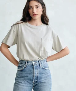 Jenni Kayne Vintage Pocket Tee Dove Clearance
