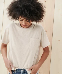 Jenni Kayne Vintage Pocket Tee Oatmeal Outlet