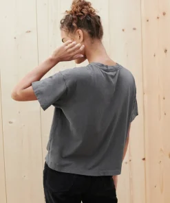 Jenni Kayne Vintage Pocket Tee Charcoal Outlet