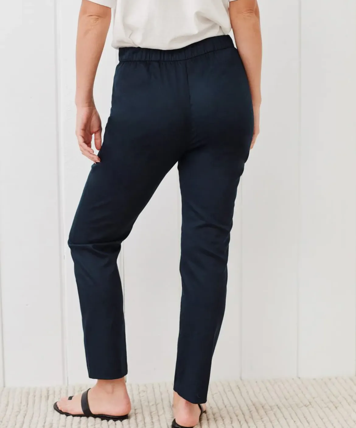 Jenni Kayne Weekender Slim Trouser Navy Clearance