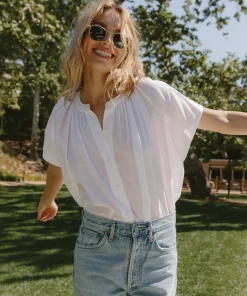 Jenni Kayne Willow Blouse Ivory Fashion