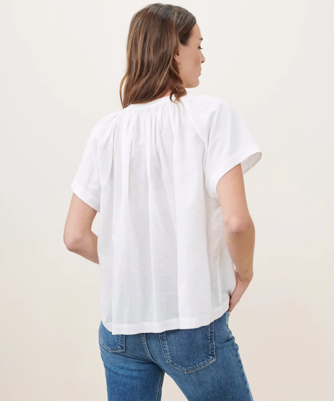 Jenni Kayne Willow Blouse Ivory Fashion