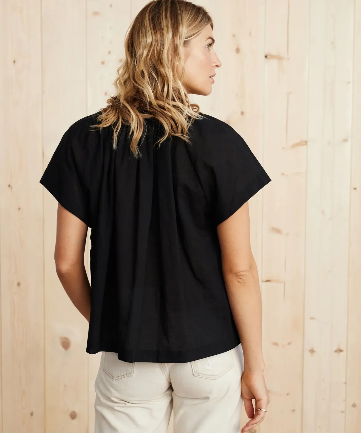 Jenni Kayne Willow Blouse Black Clearance