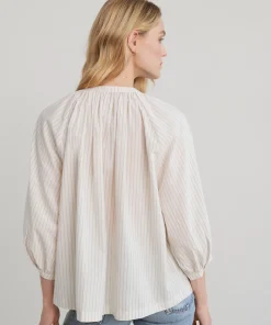 Jenni Kayne Willow Blouse Putty Stripe Sale